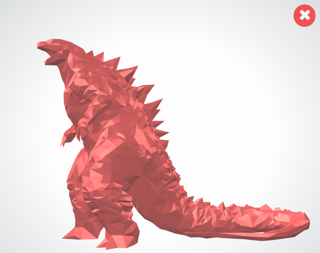Low Poly Godzilla(2014)