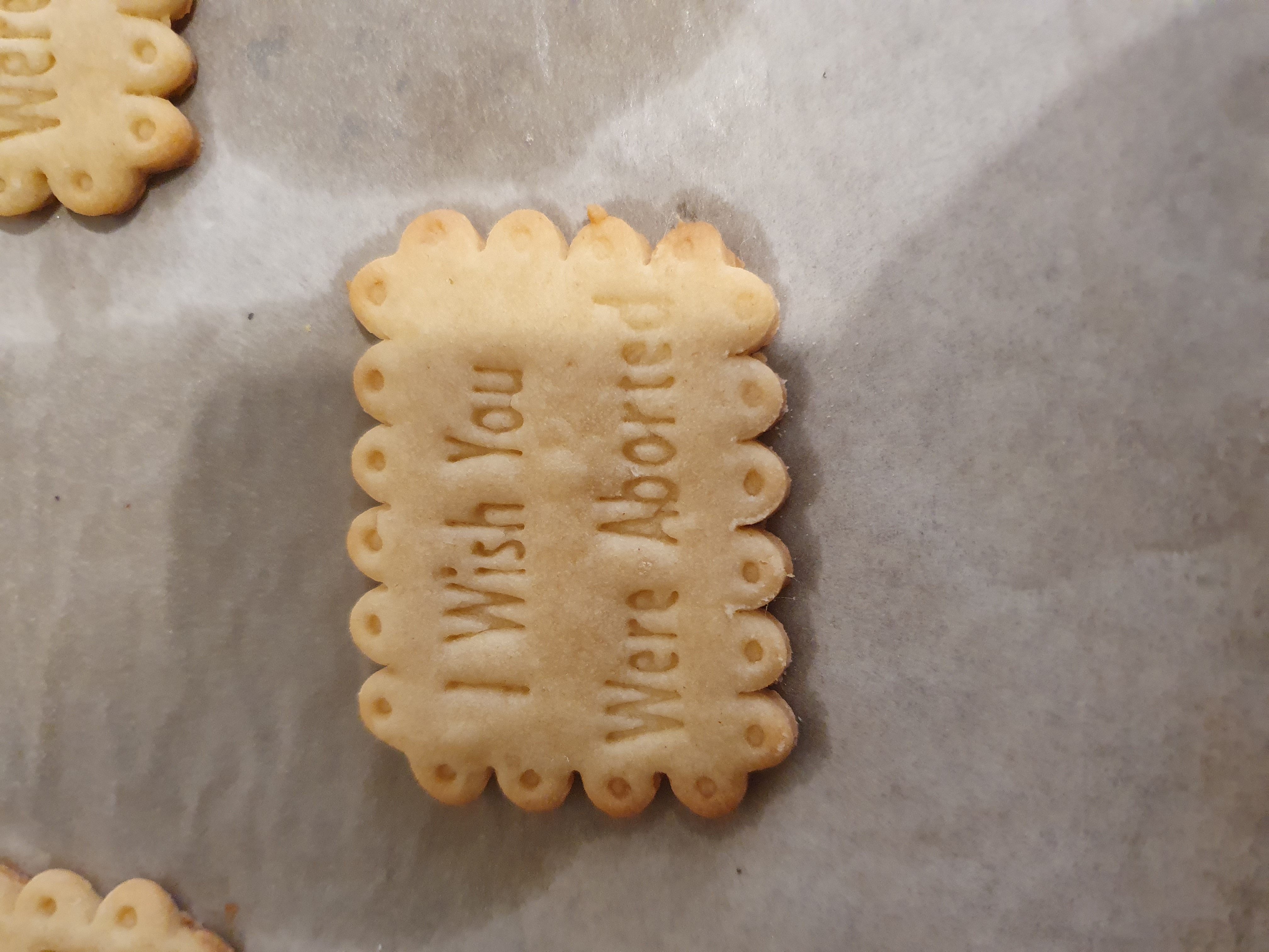 'I wish you were aborted' cookie cutter