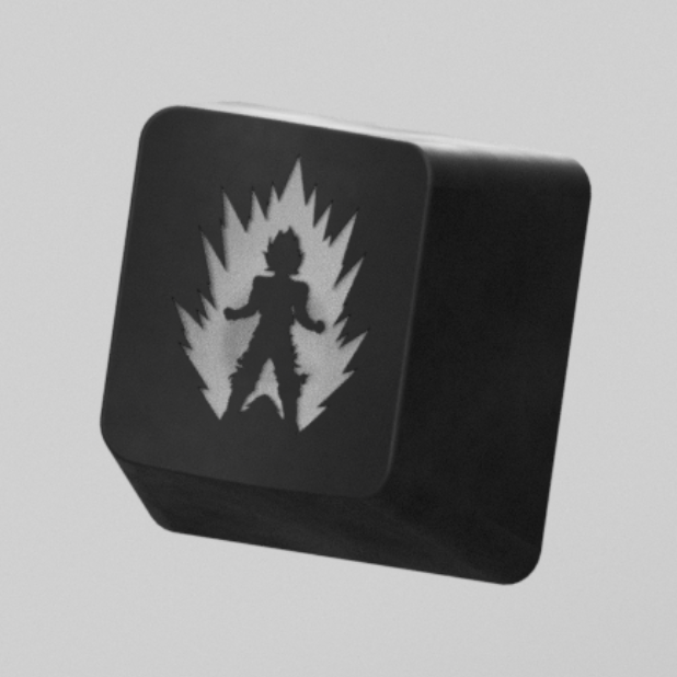 Goku SSJ Keycap for SLA printers