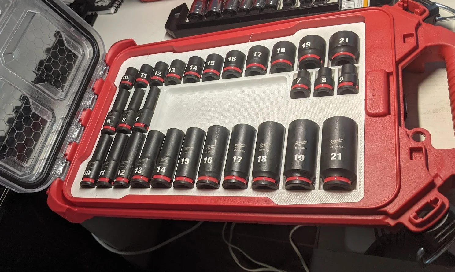 Milwaukee Packout Metric 3/8 Impact Socket Tray