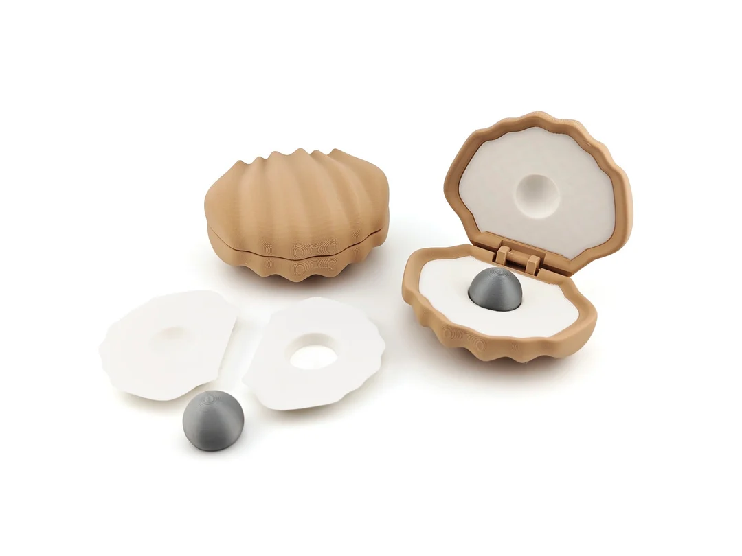 Oyster and Pearl - Articulated Animal - AMS and No AMS