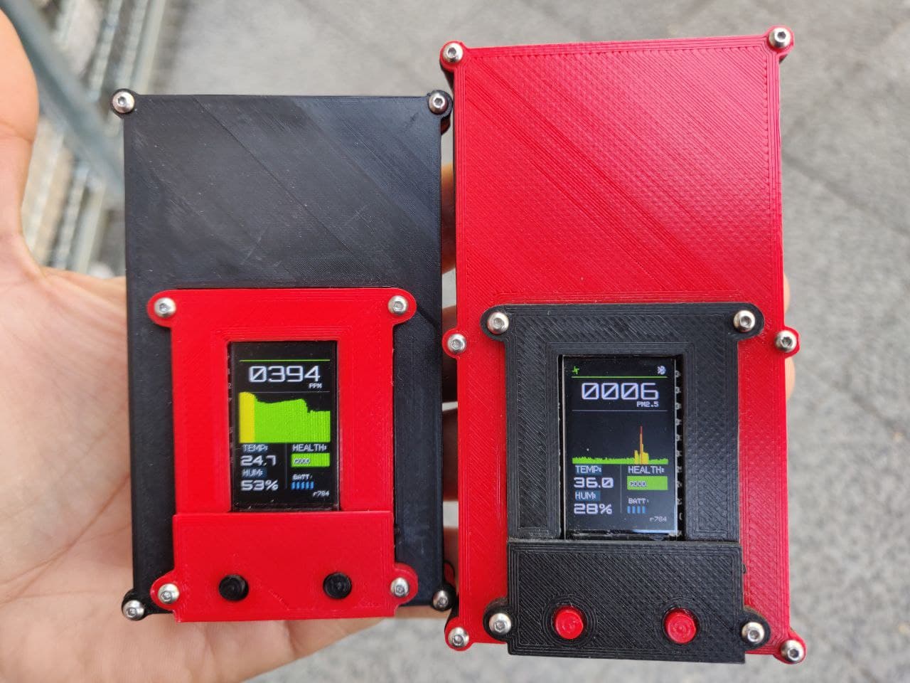 CanAirIO Bike - TTGO T-Display box