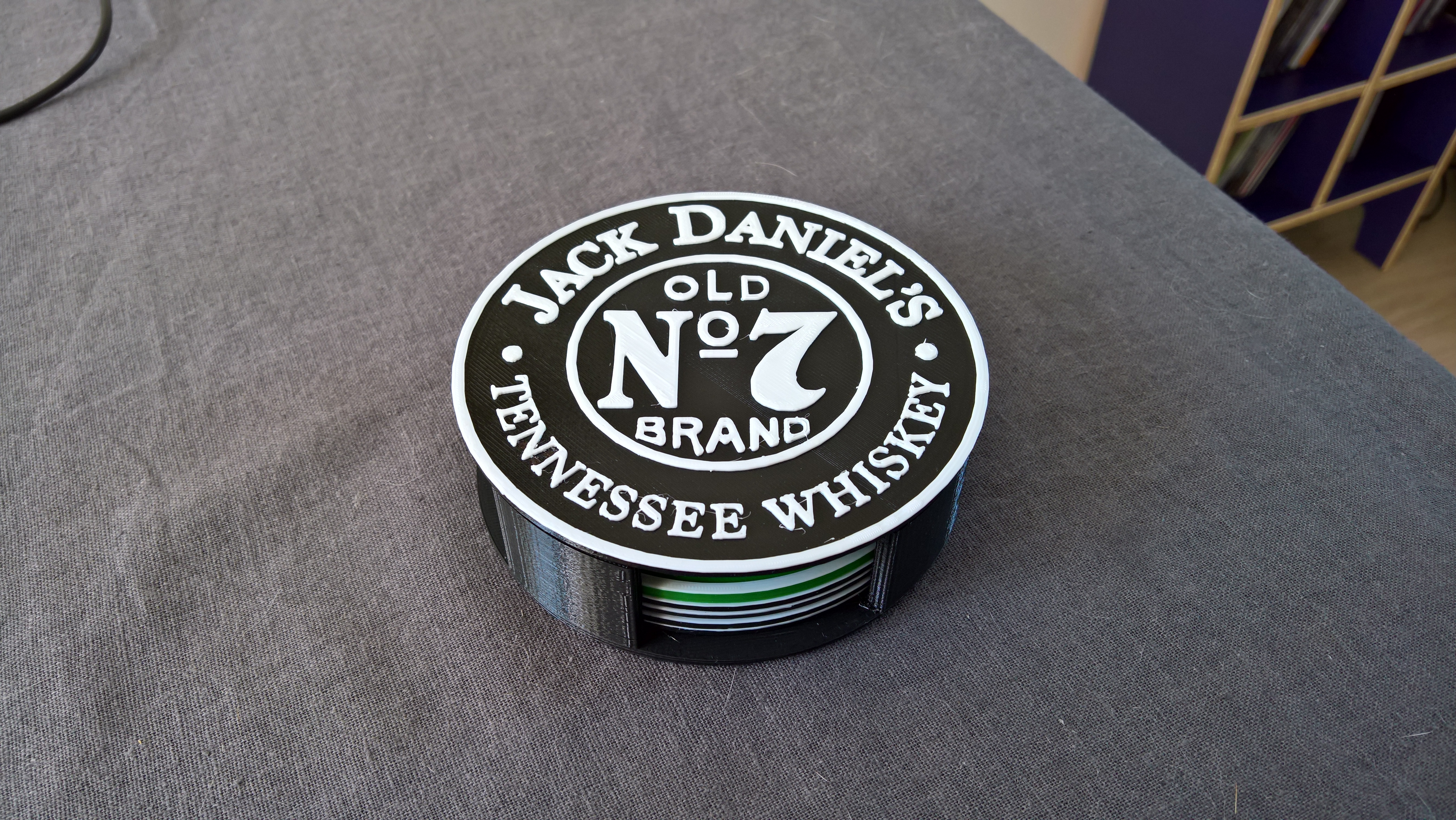 Jack Daniel's coaster holder