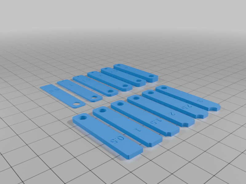 variable thickness and radius gauge