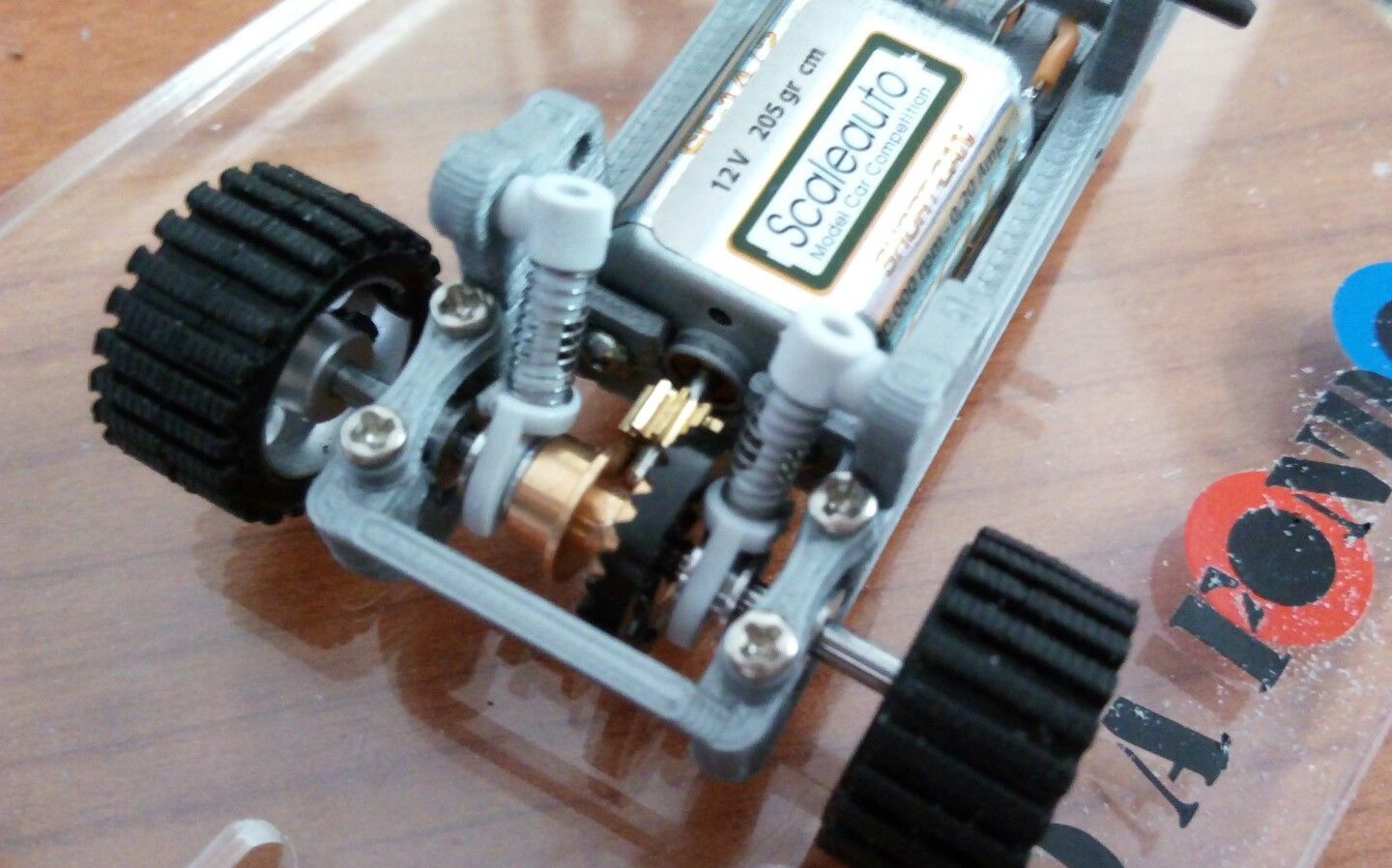 CHASIS X1 PANDA SCX RAID (MOTOR MABUCHI CORTO)