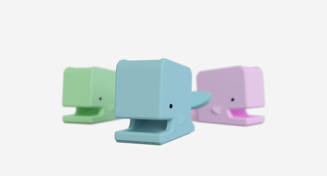 Sudsy the Whale - Bathroom soap dish & toothbrush holder