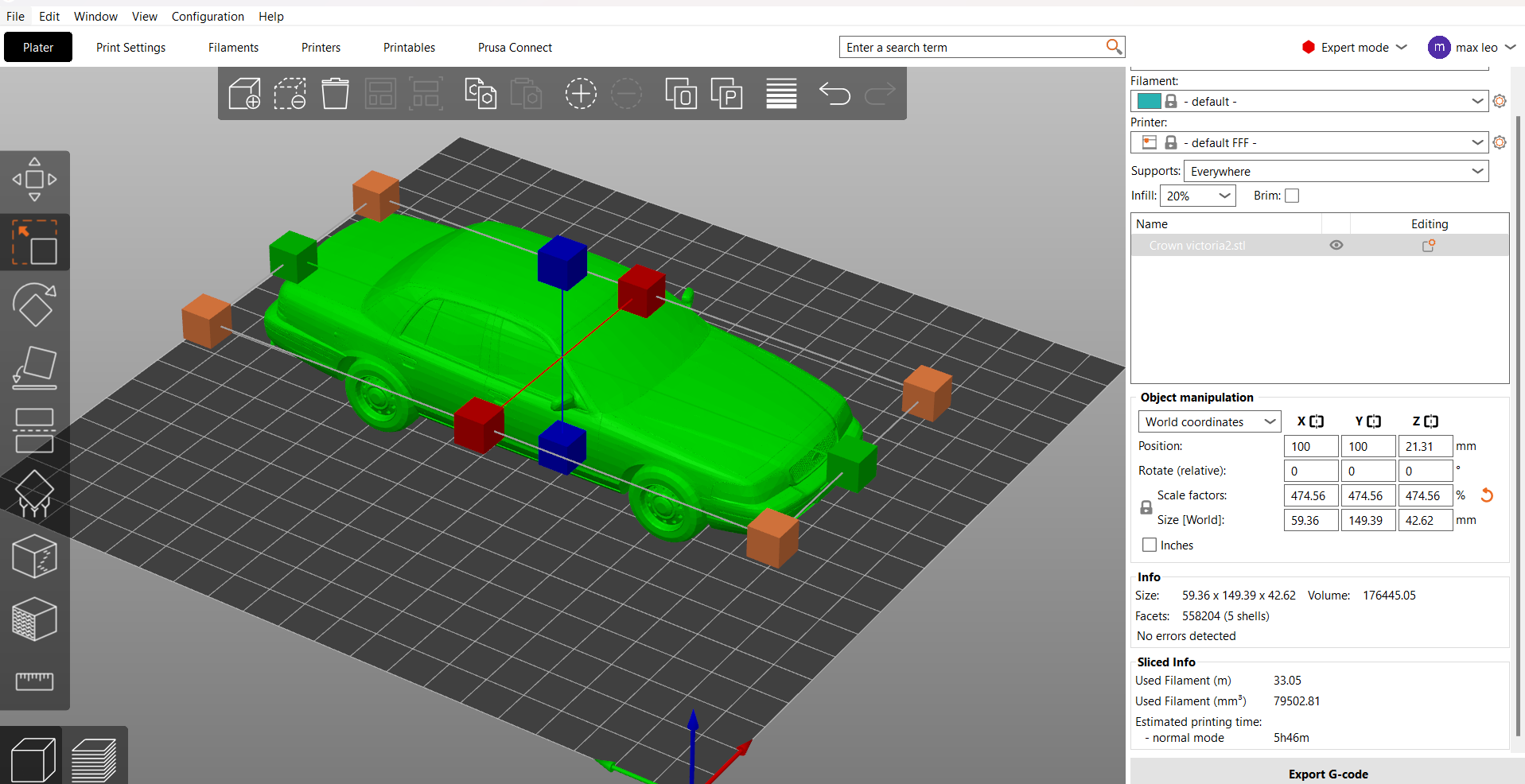 Ford Crown Victoria 1992 – 3D Printable Car Model (STL)