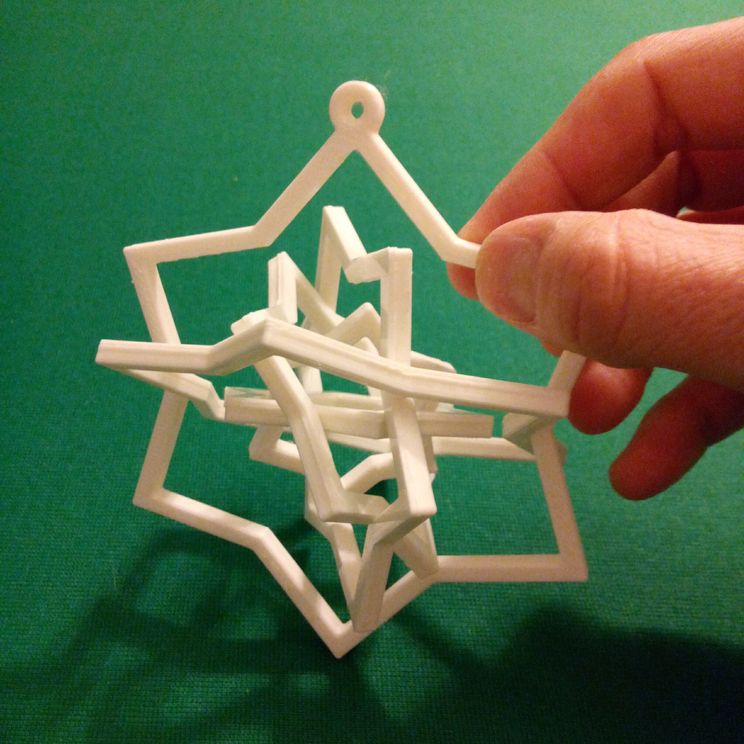 Six Swinging Stars Ornament