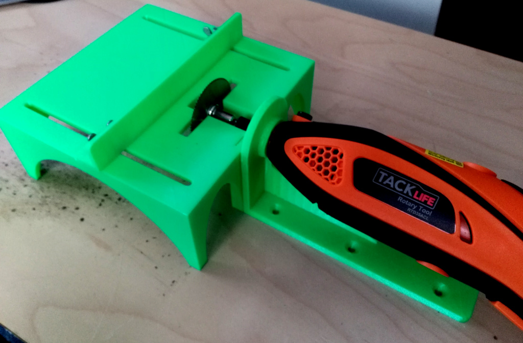 Sawing table for rotary tool like TackLife or Dremel