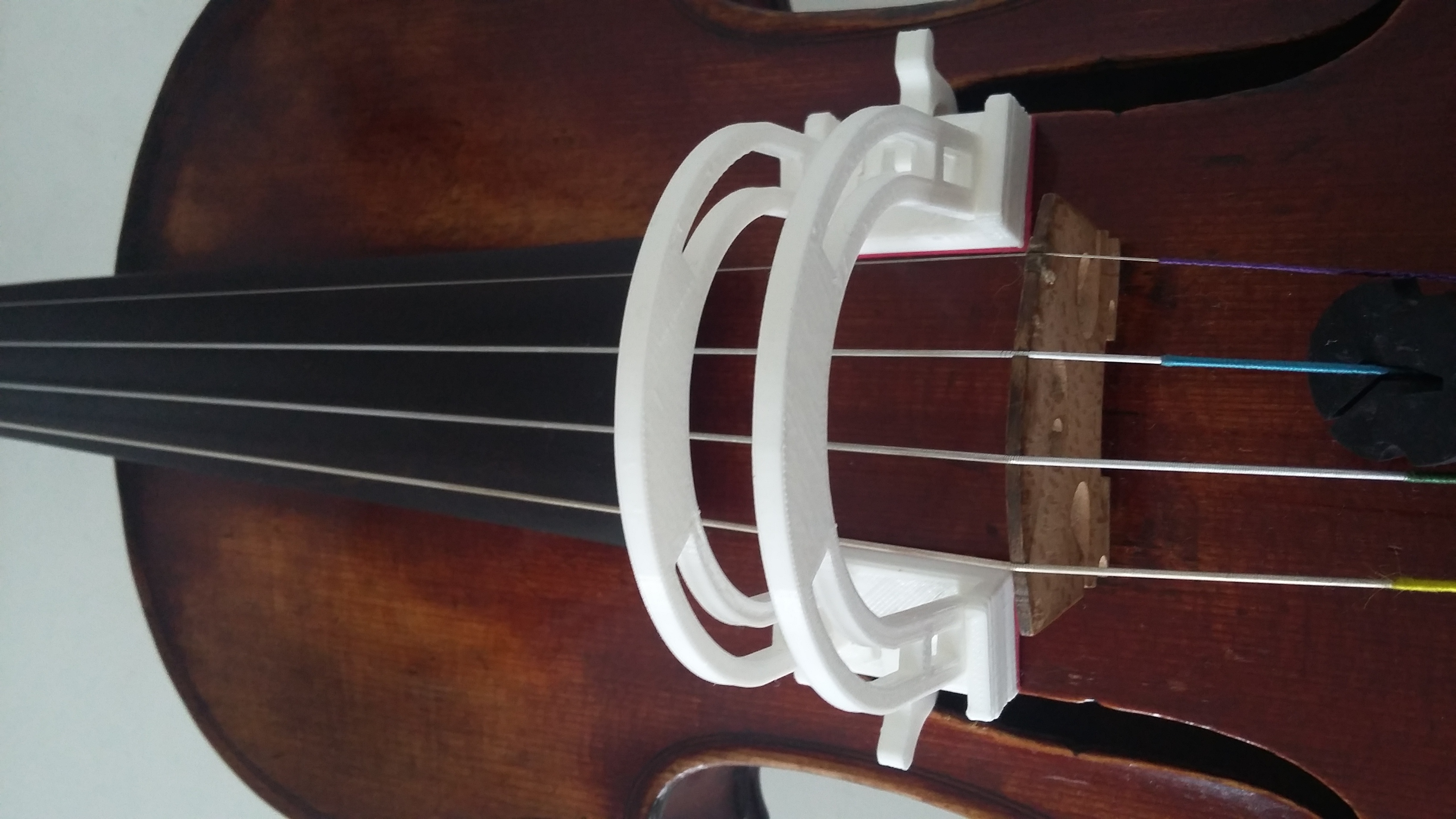 Bow collimator for violin or viola