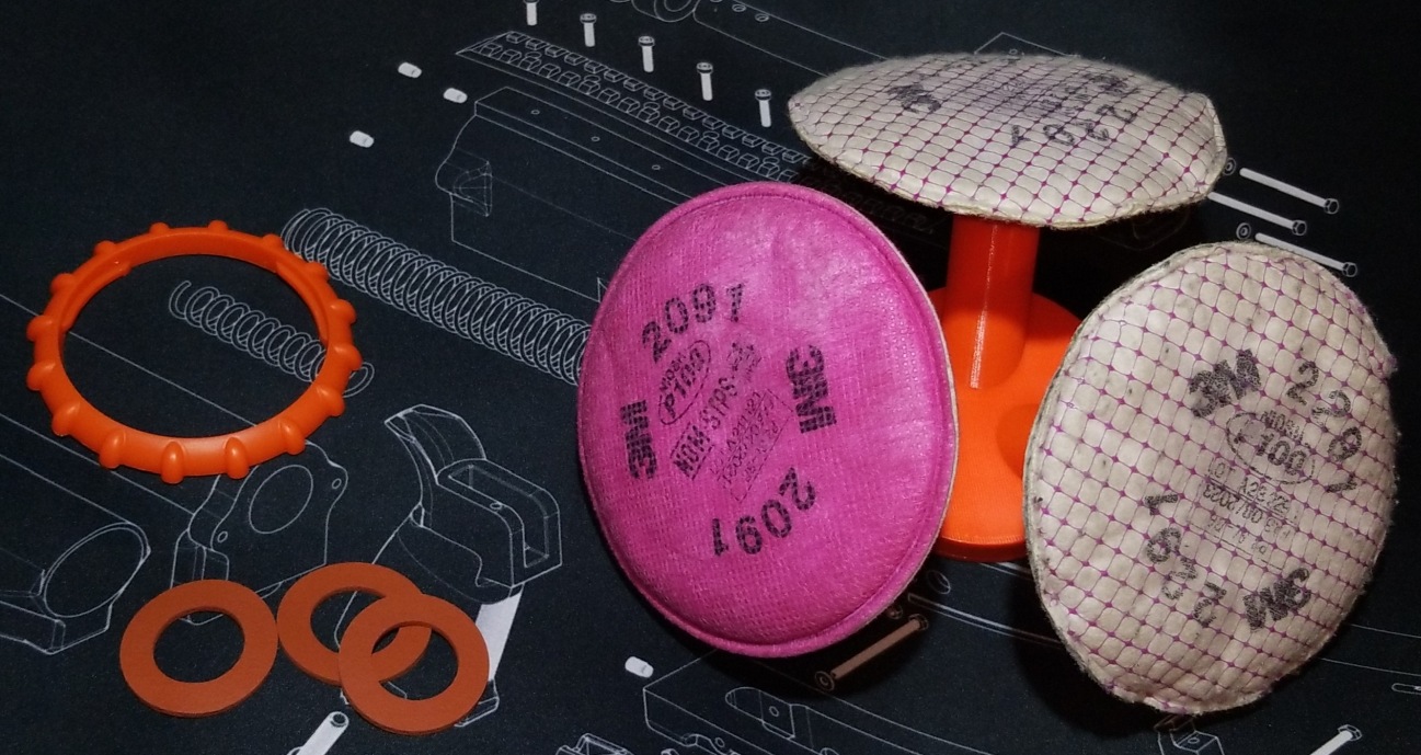 3M filter adapter for inflatable dinosaur suit