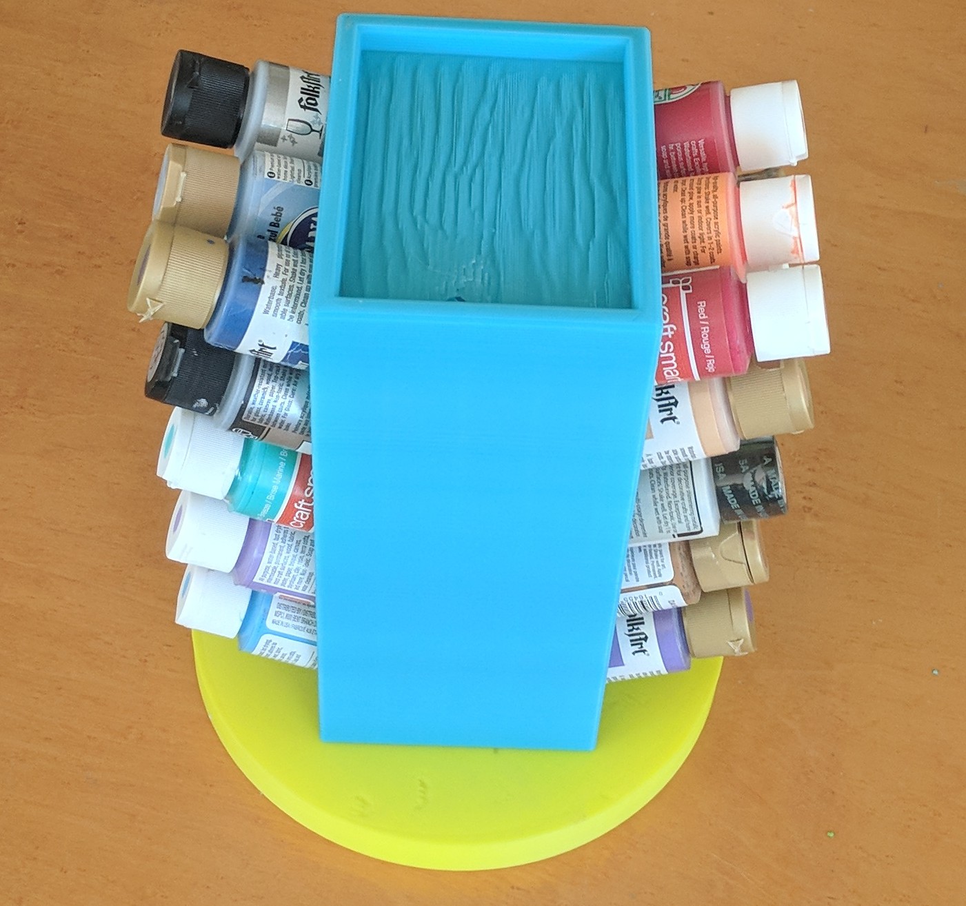 Spinning Acrylic Paint Rack