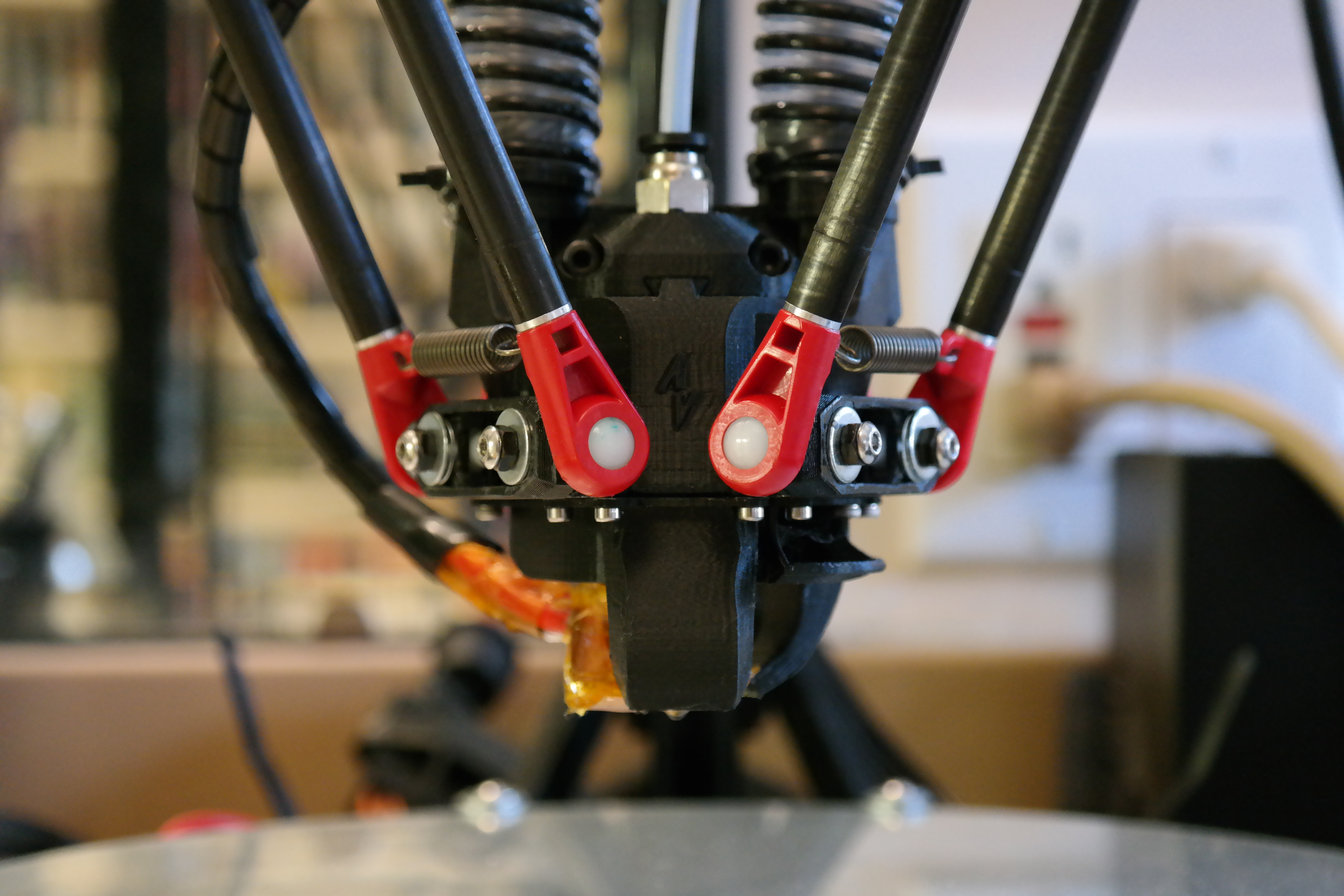Kiolia's Double Bowden-Cooled Lightweight Kossel Effector for Trick Laser 3/8" Barbells