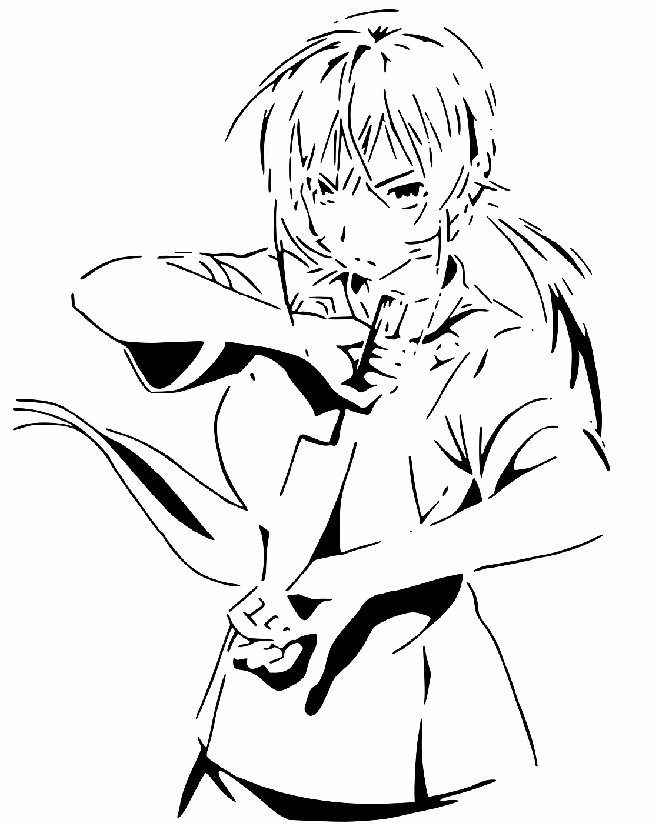 Erina Nakiri stencil