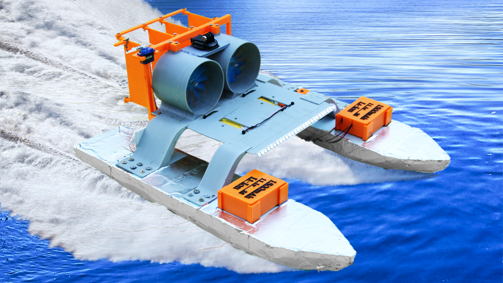 RC Airboat - Two Fan Engines