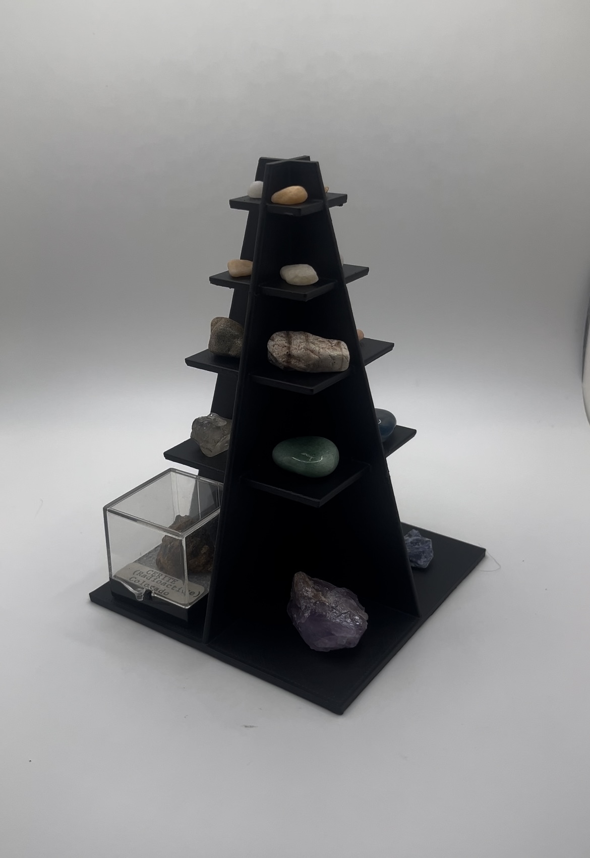 Pyramid Tier Display Stand - Showcase Shelf
