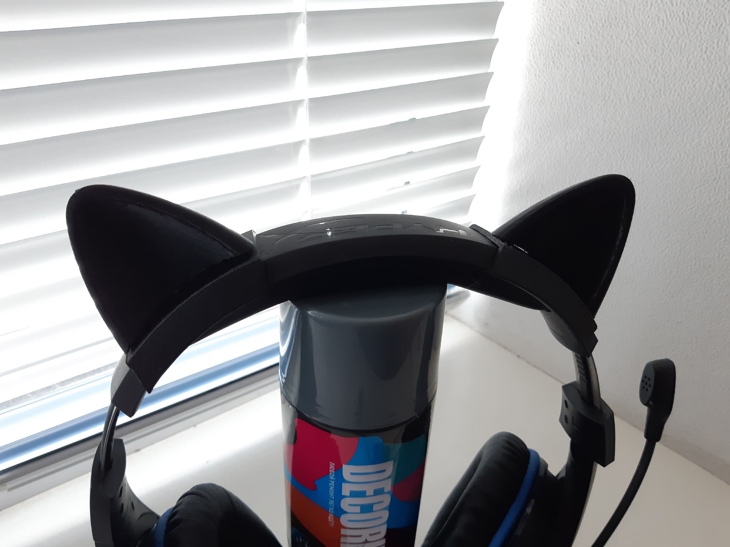 Detachable Headphone Cat Ears for HyperX Cloud Stinger