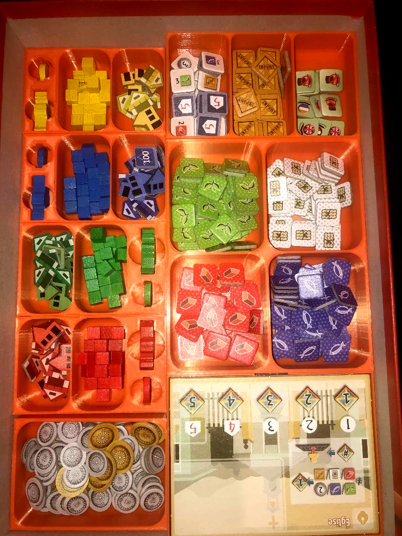 Yokohama boardgame insert