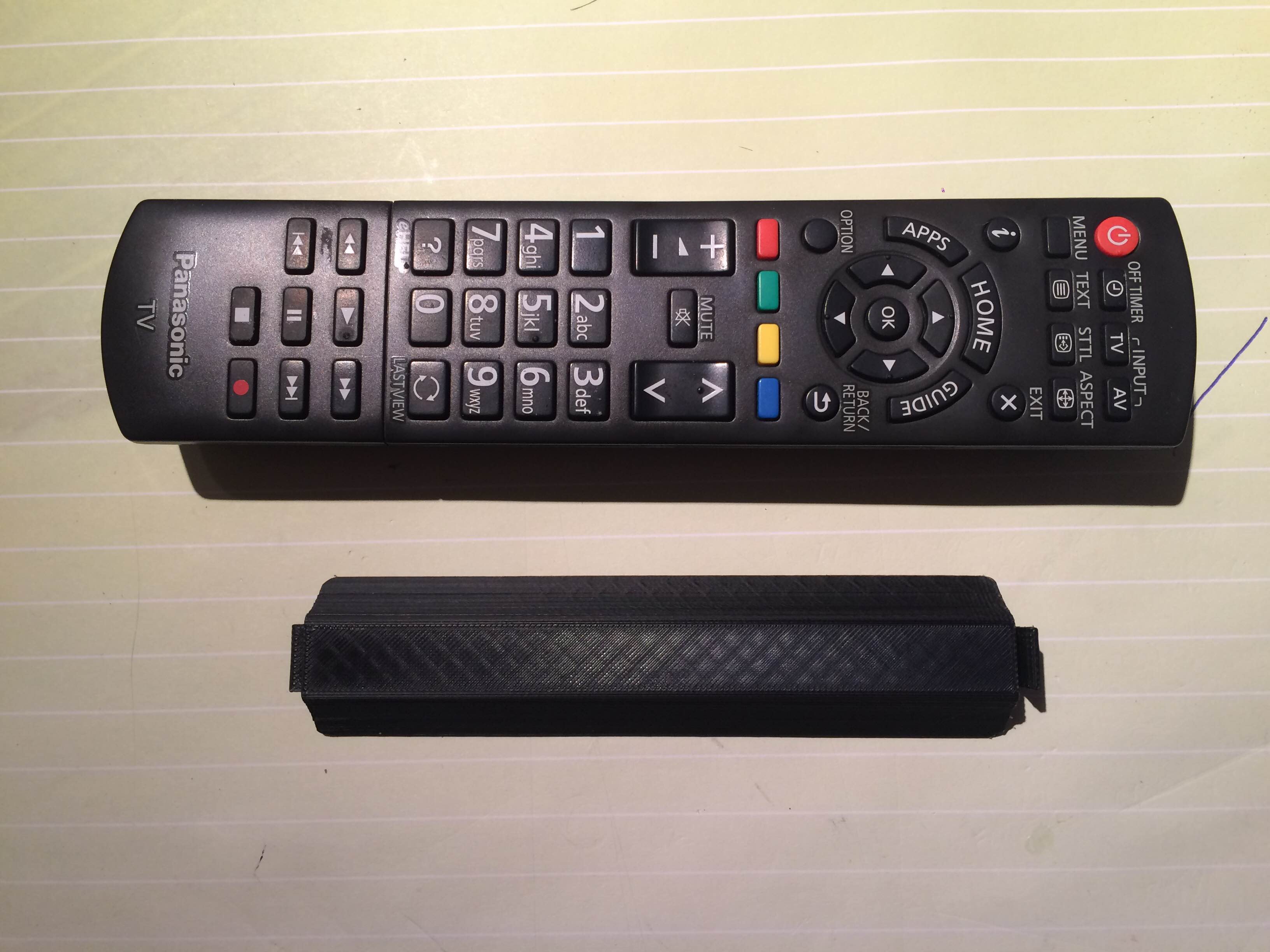 Panasonic remote control battery cover