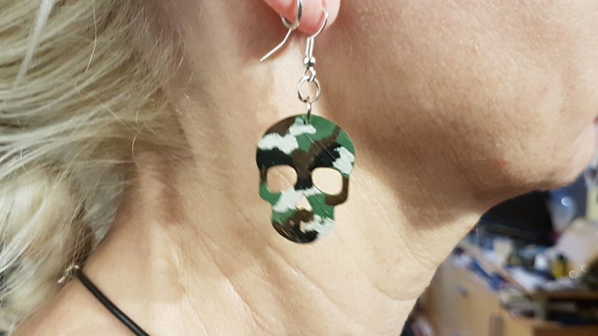 Skull Jewelry - earrings & pendant