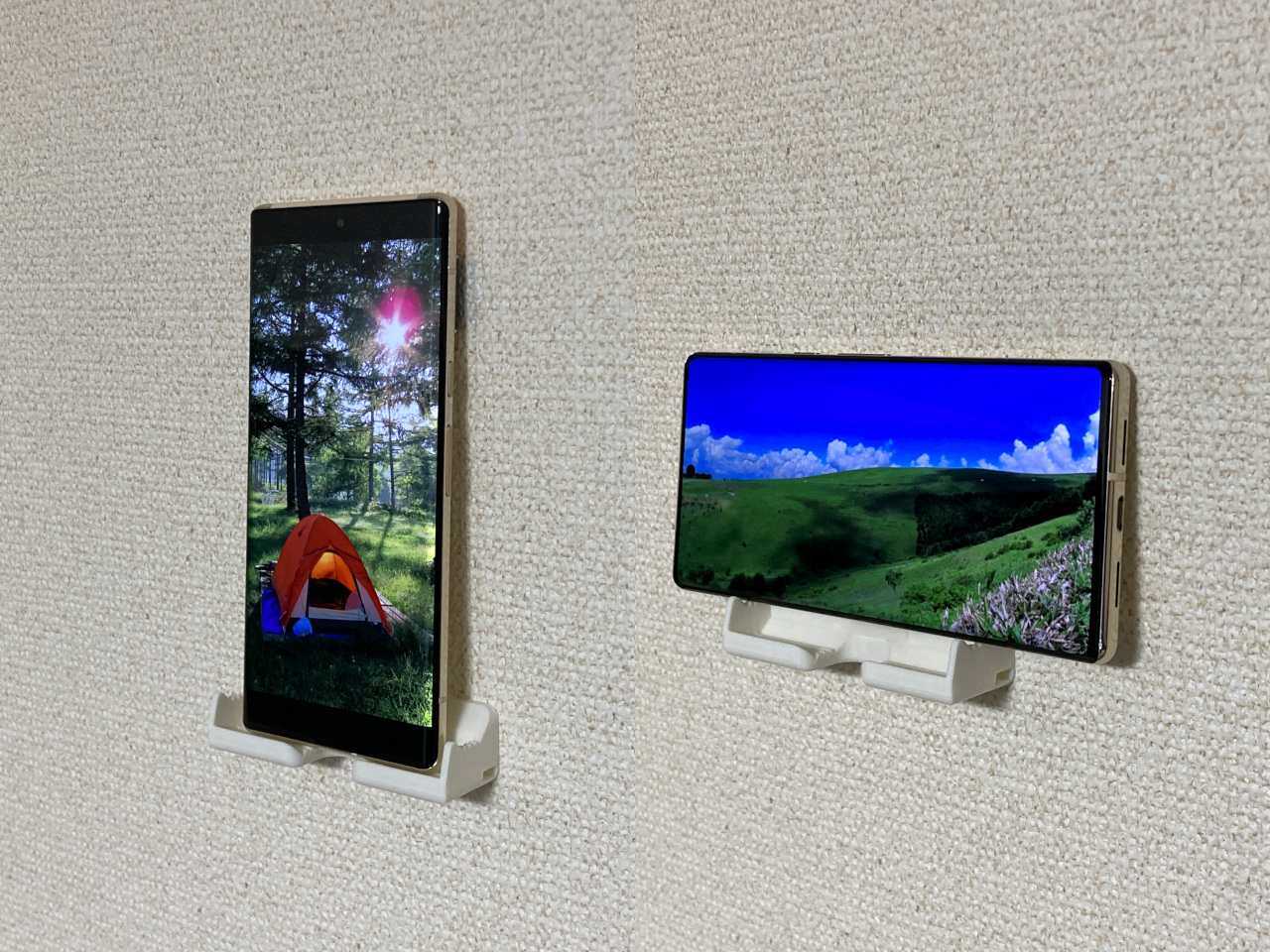 Universal Phone Wall Mount with Stapler or Screws