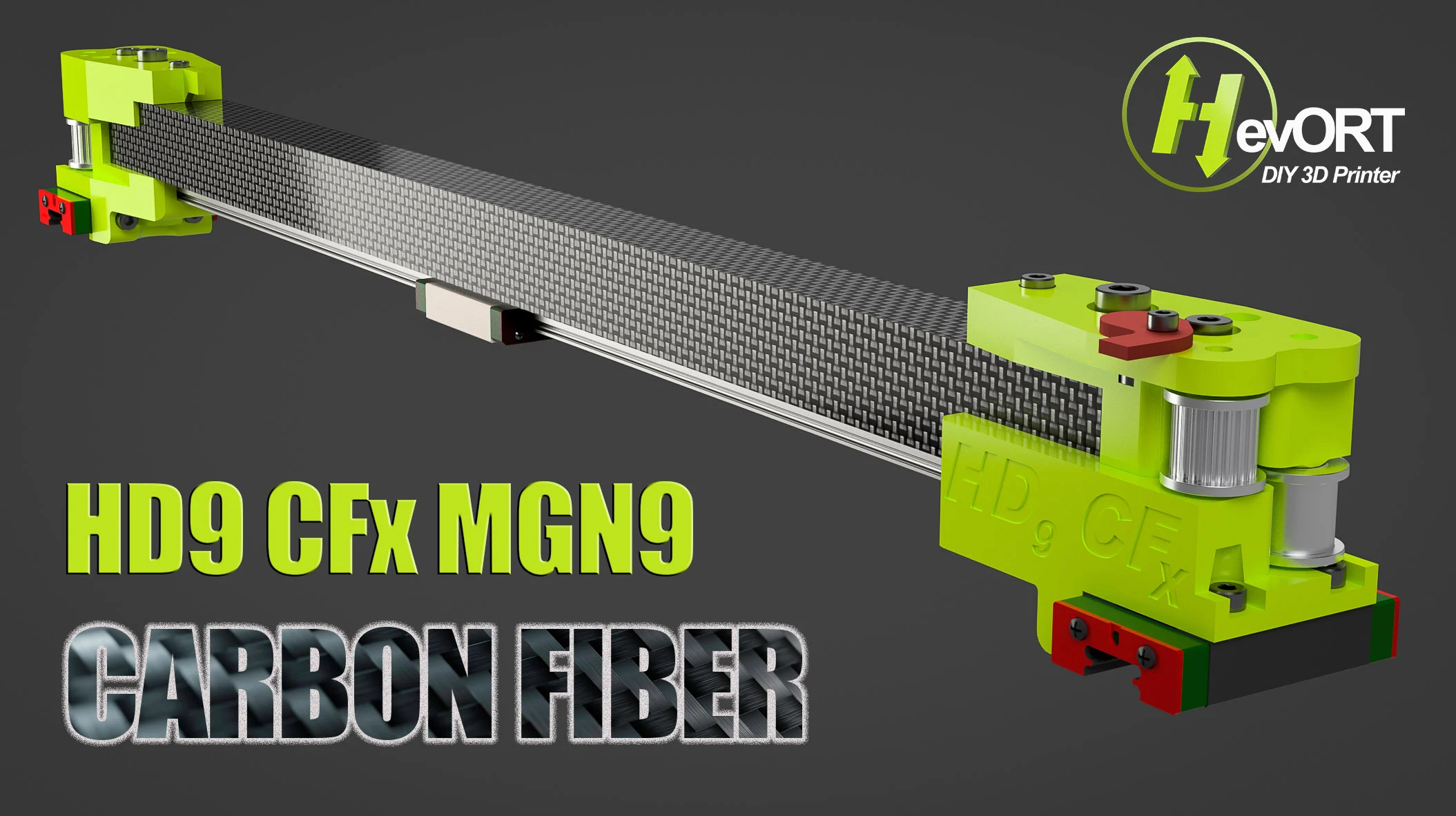 HevORT HD9 Option - CarbonFiber X cross member MGN9
