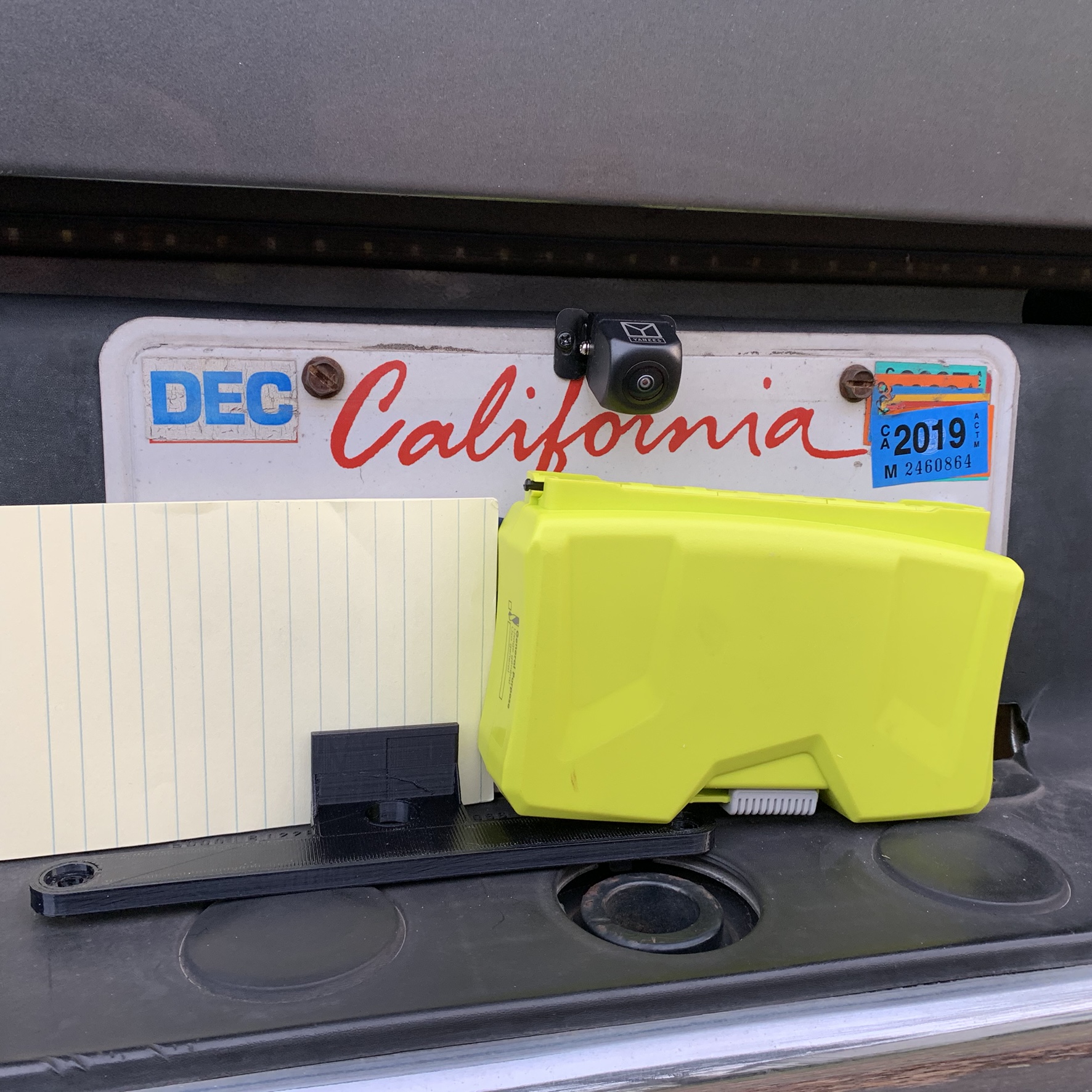 License plate back up camera U.S.