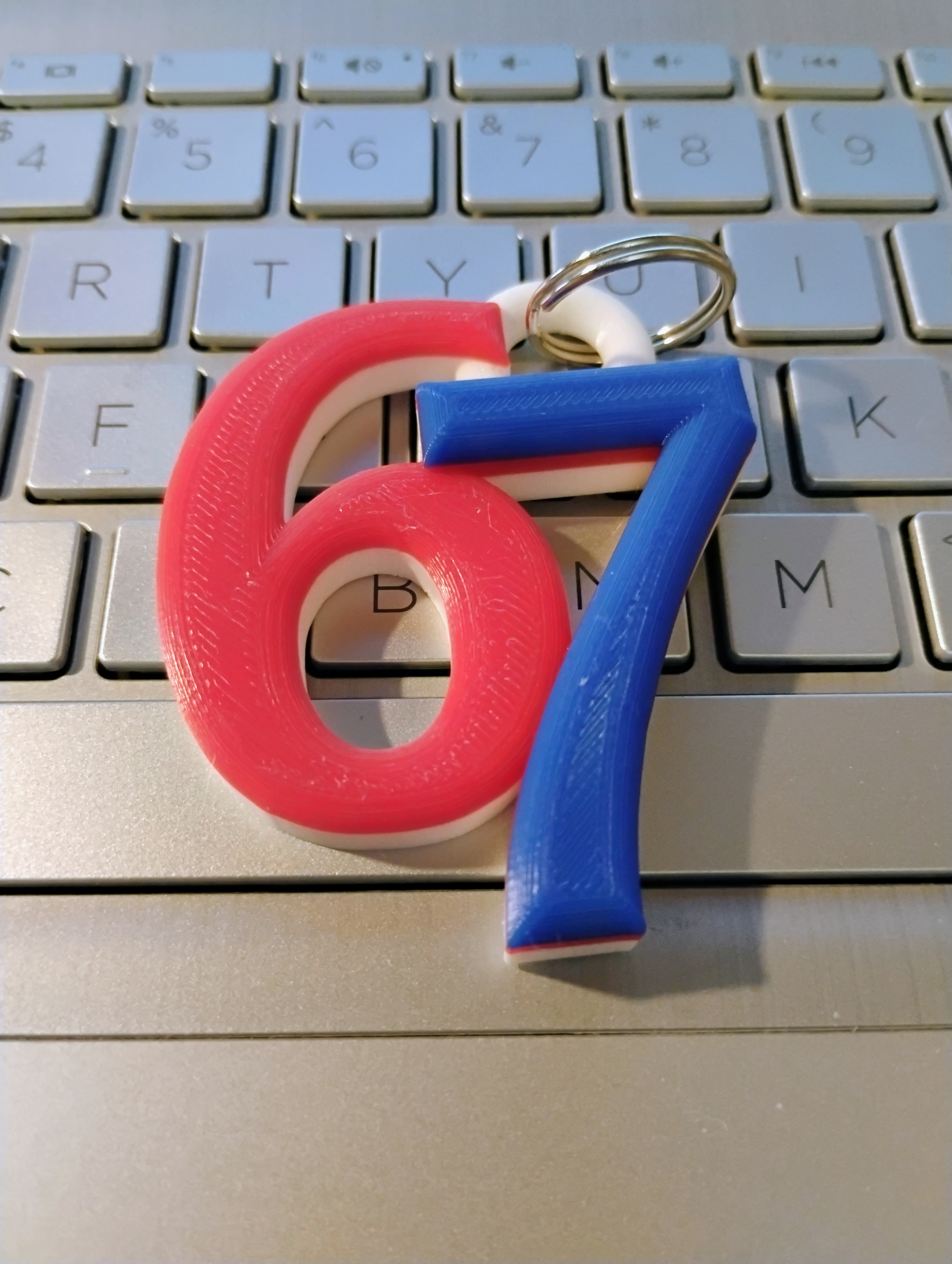 6,7 Keychain / Backpack Charm