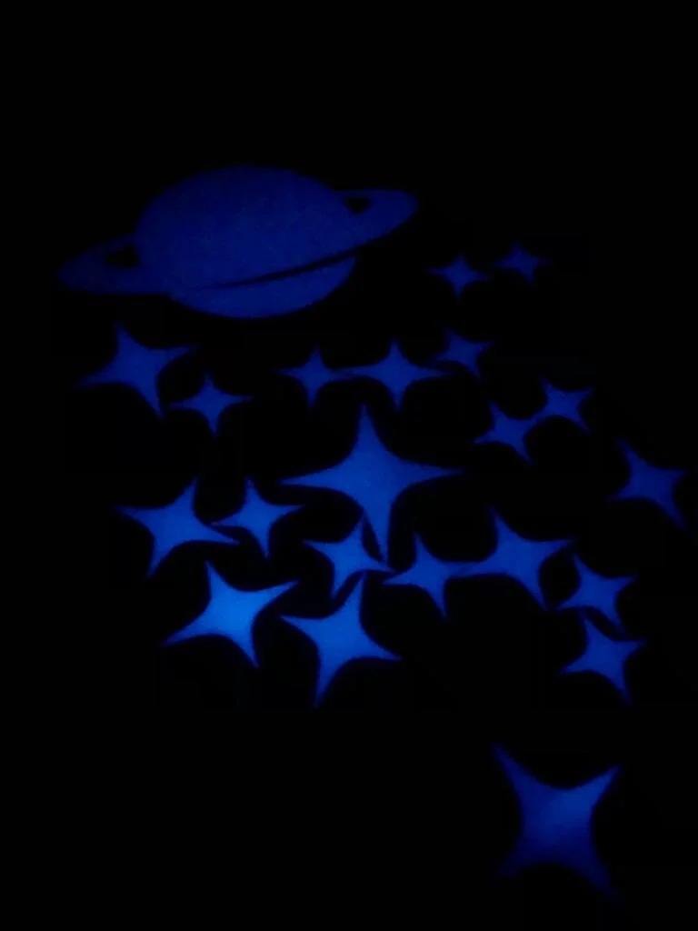 Glowing Galaxy Wall Stickers, Luminous Stars, Wall Stickers, Luminous Moon Stars, Fluorescent Wall