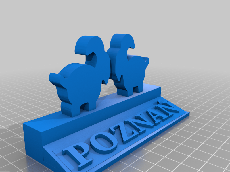 Statuette of Poznań goats