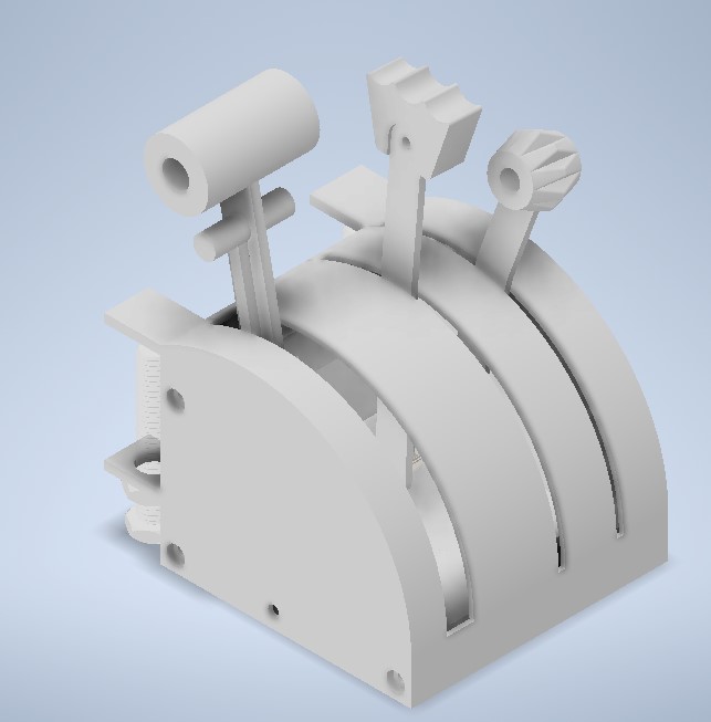 Throttle Quadrant for Flight Simulator