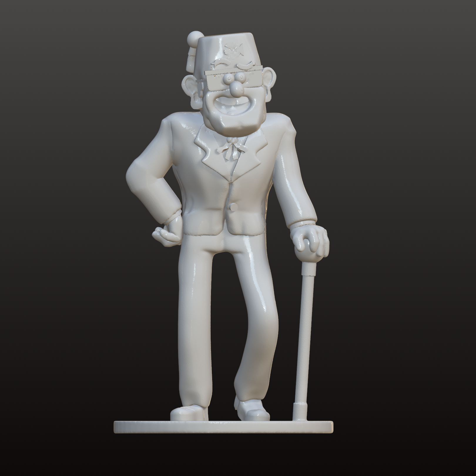 Grunkle Stan 3D Model