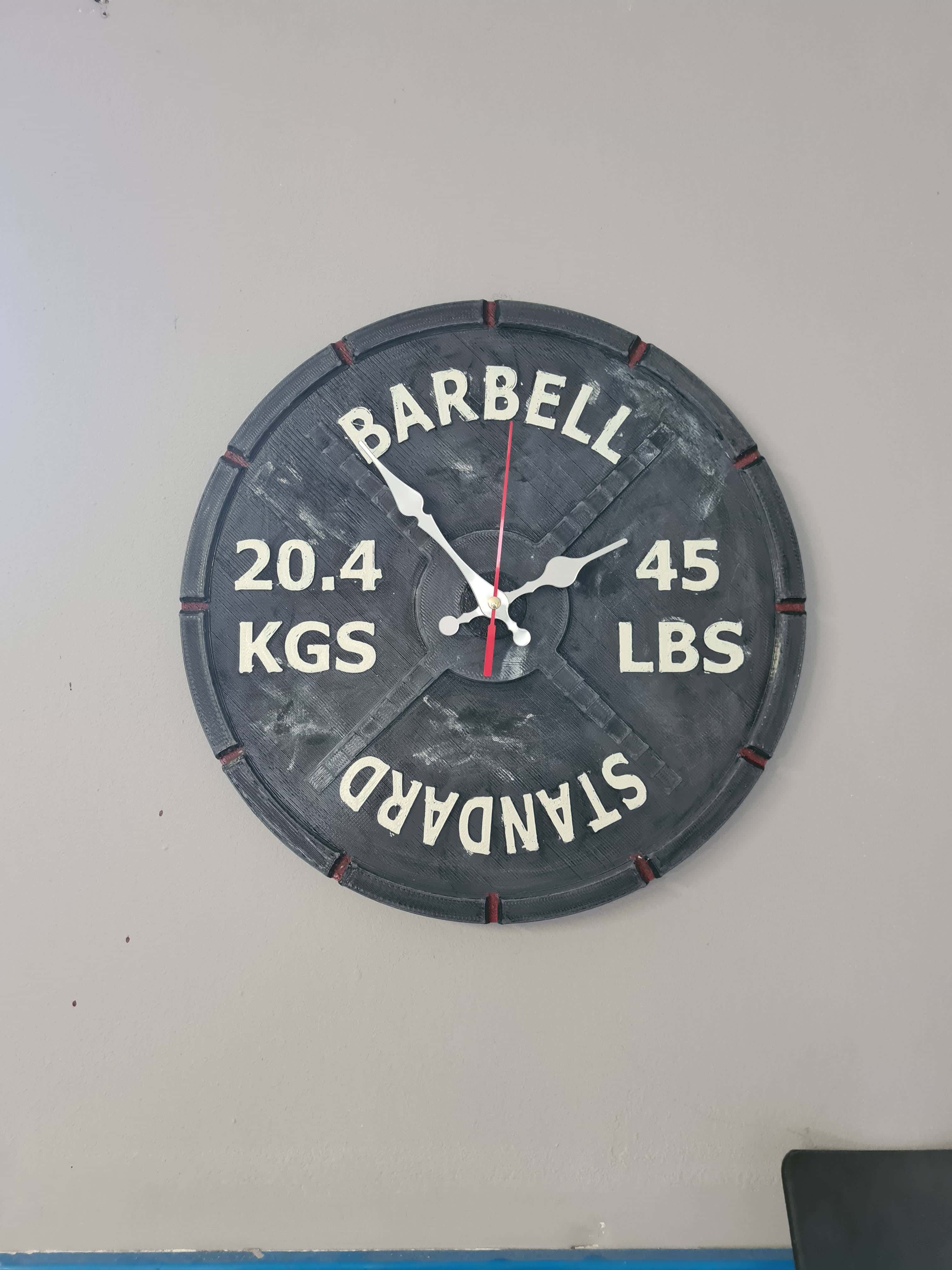 Iron plate clock