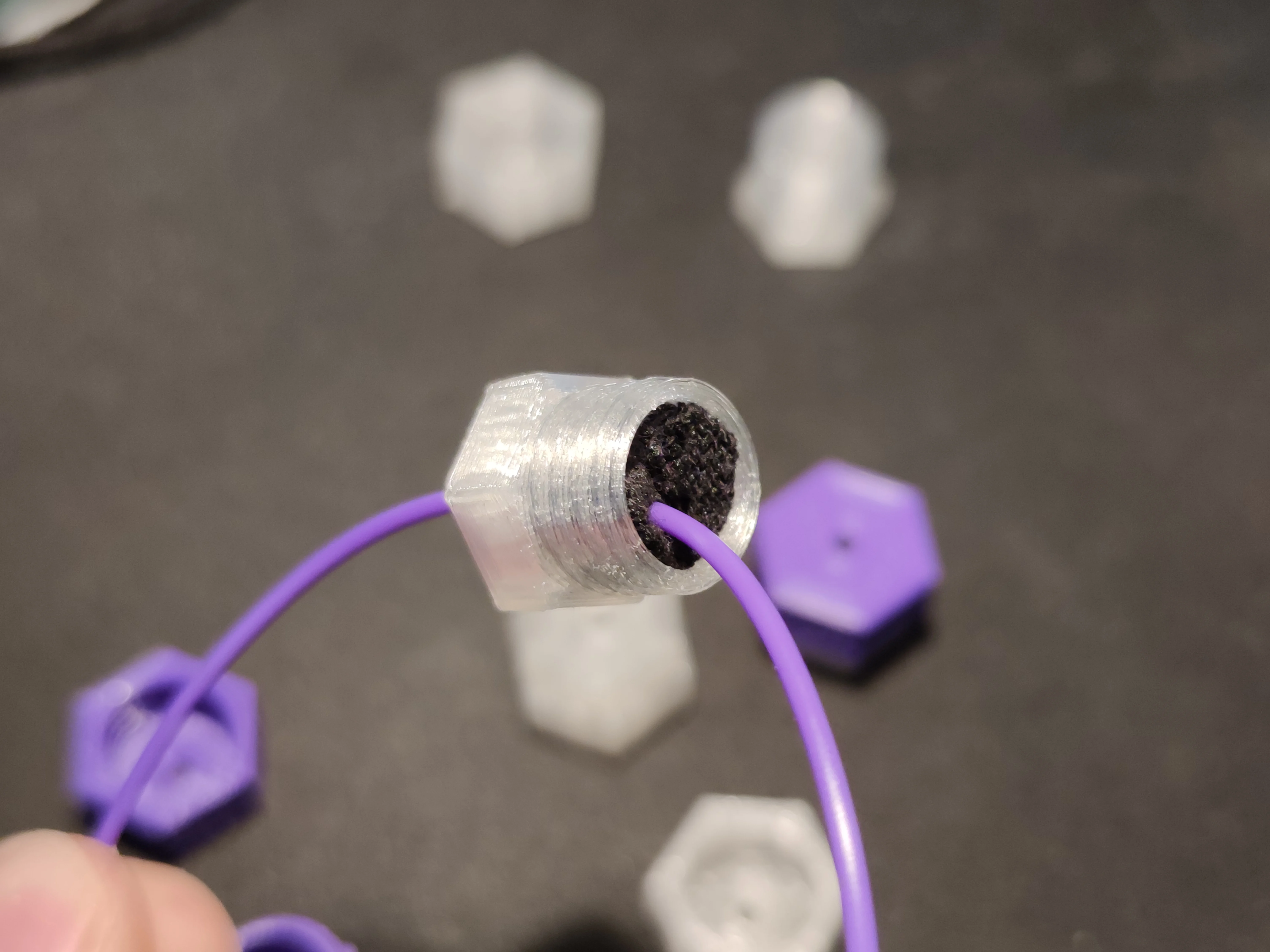 Screwable Filament Dust Filter (Easy to Print Thread)