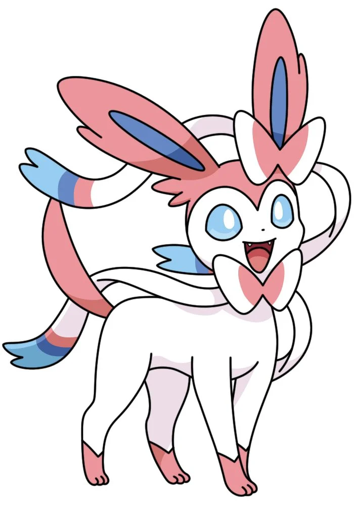 sylveon Keychain, Refrigerator Magnet, and Wall Decor.