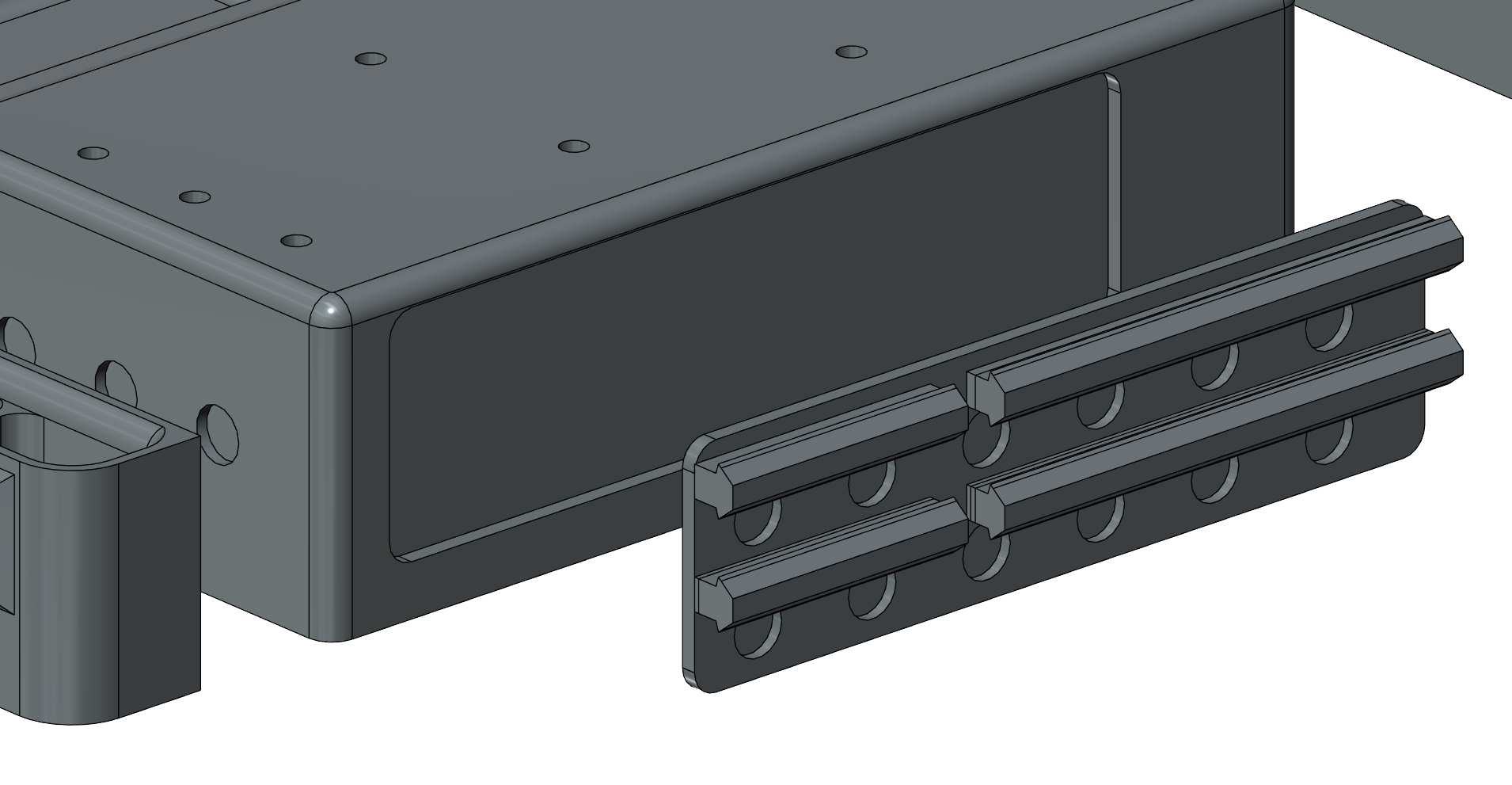 Magnetic Snap-on/off Tool Tray Bin for Elegoo Neptune Pro 3 (Left Side)