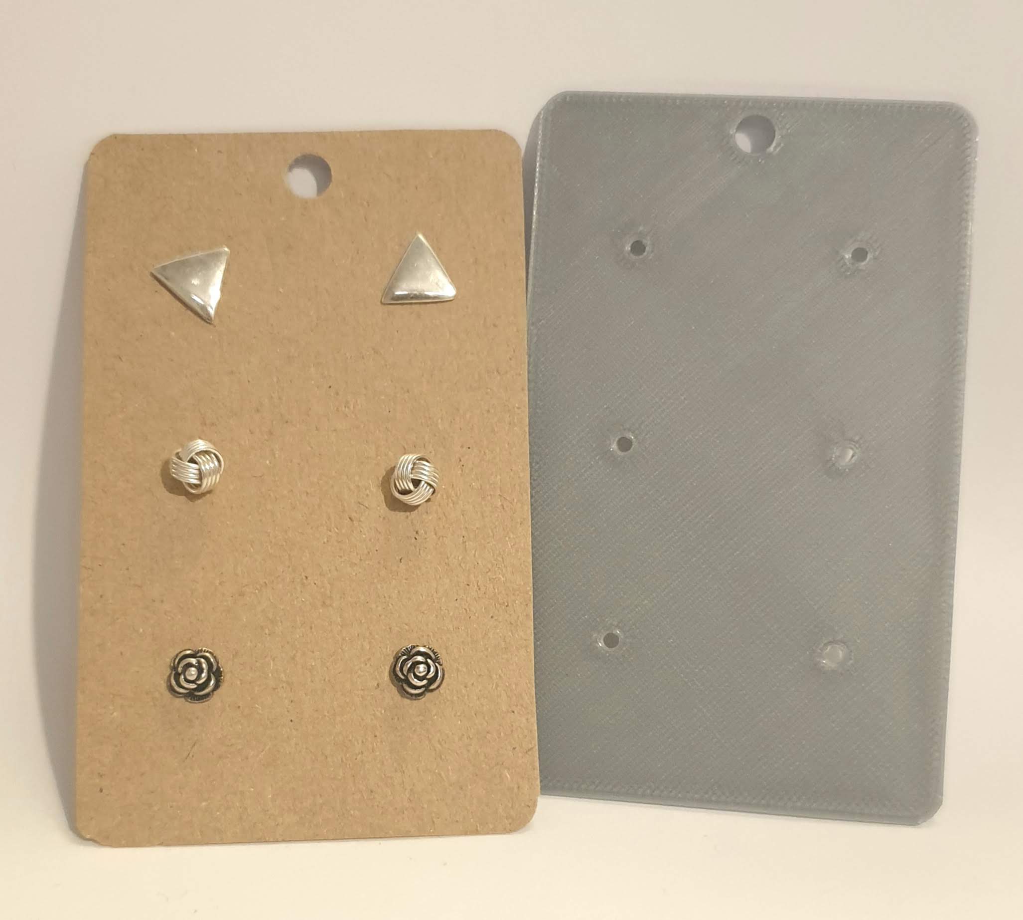 Templates to make paper jewelry display cards