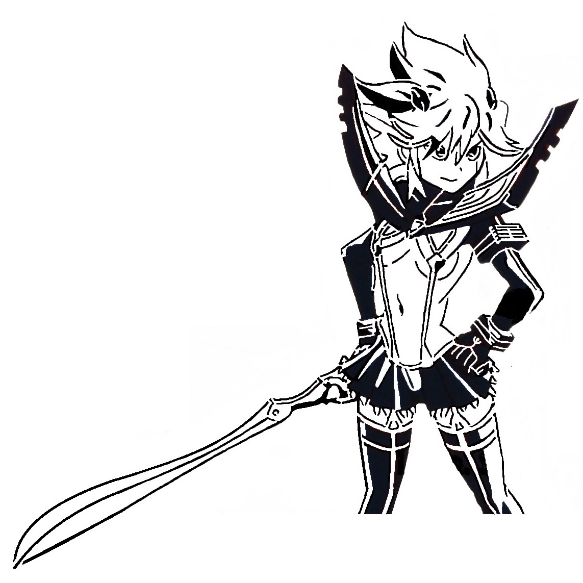 Ryuko Matoi stencil