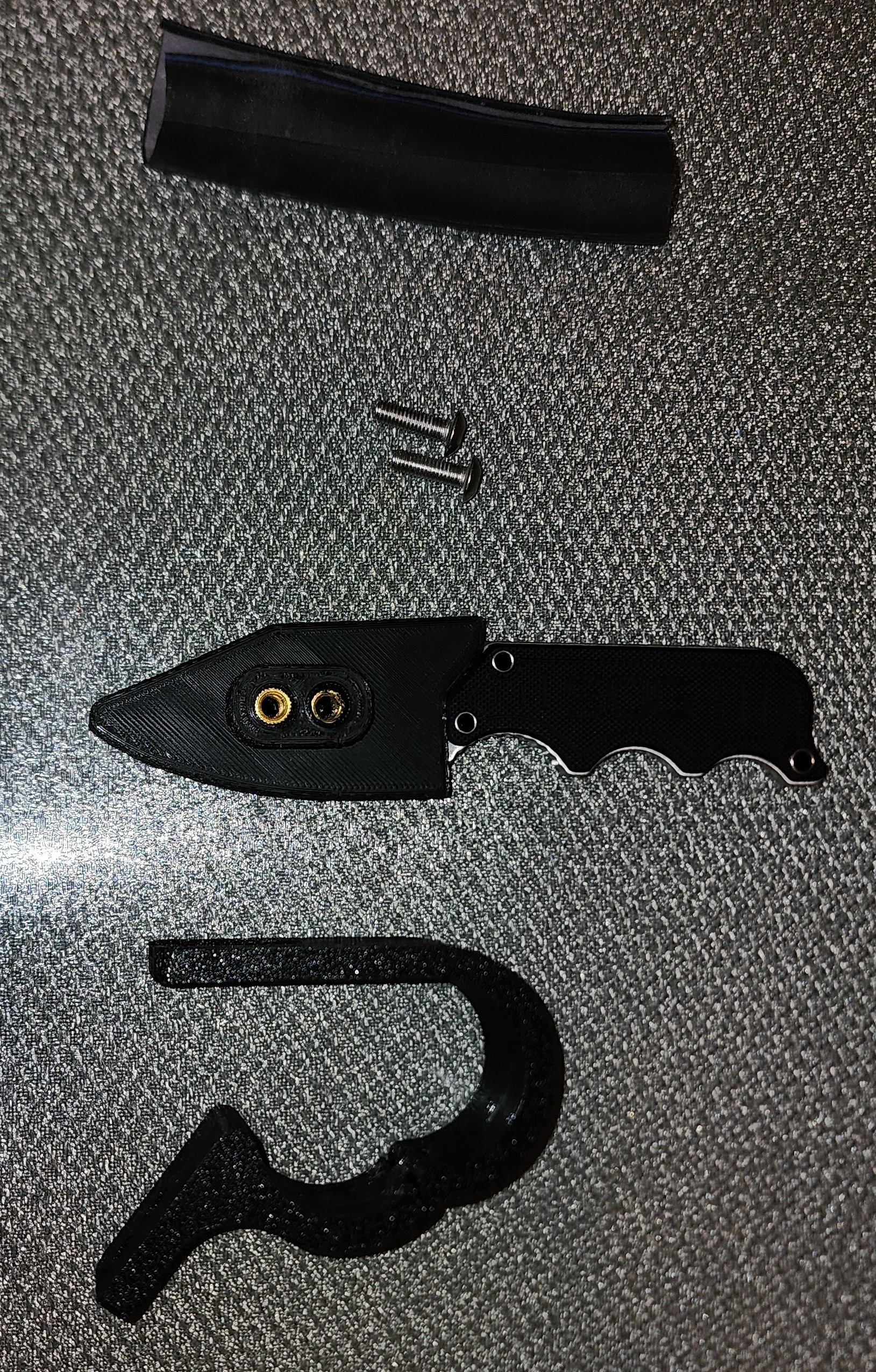 Tube mounted scabbard for bicycle