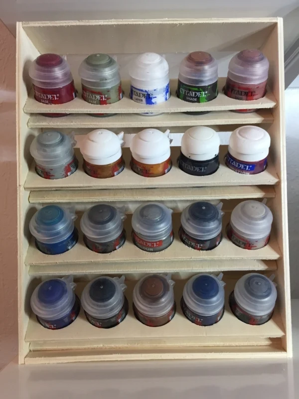 Painting Rack GamesWorkshop Citadel CNC / Malregal für Citadel Farben