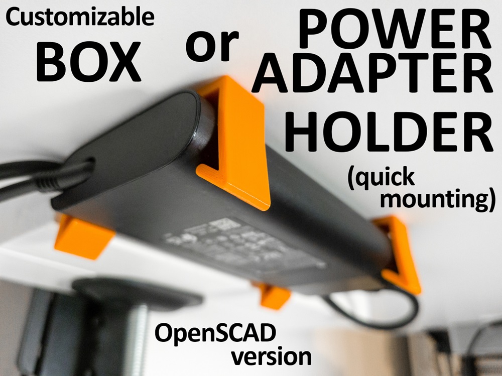 Customizable box / psu / power adapter bracket / holder