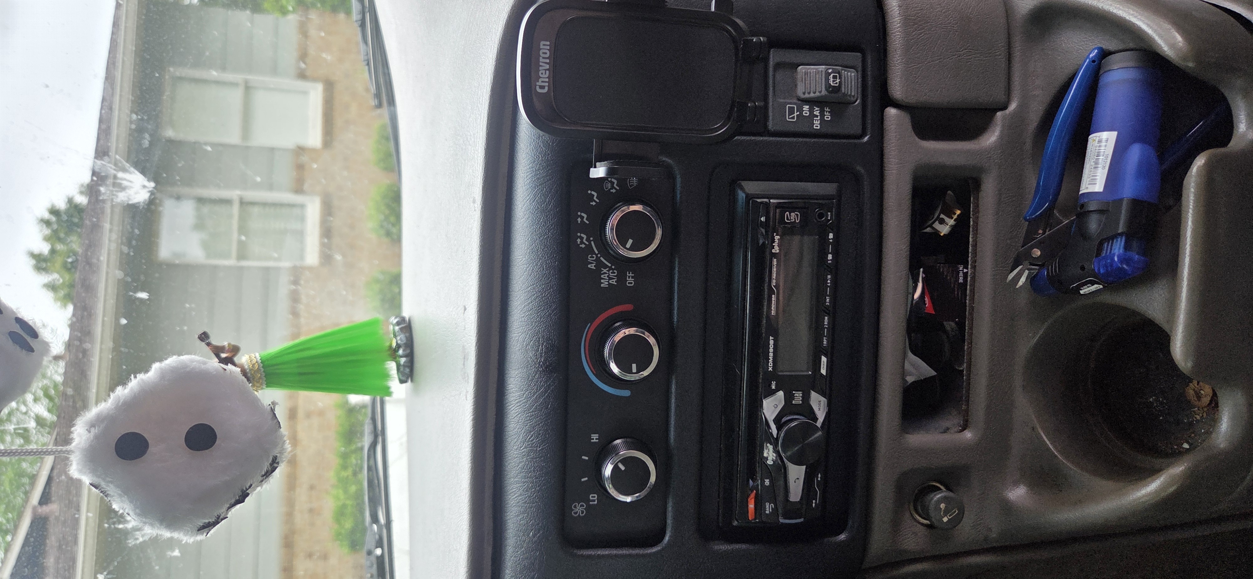 Chevy Astro accessory slot cover and mount