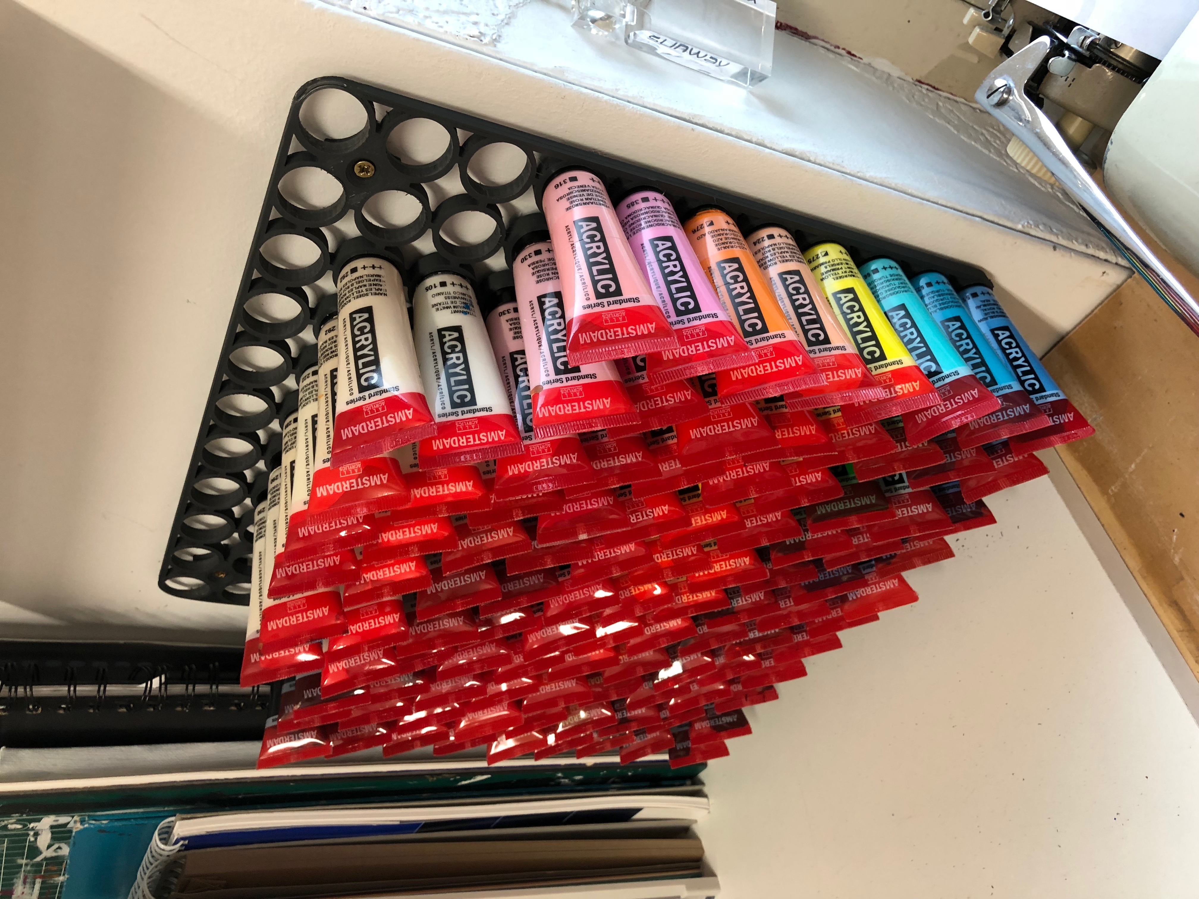 Paint holder - 21mm holes - 11x11