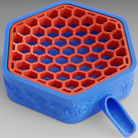 Draining soap holder