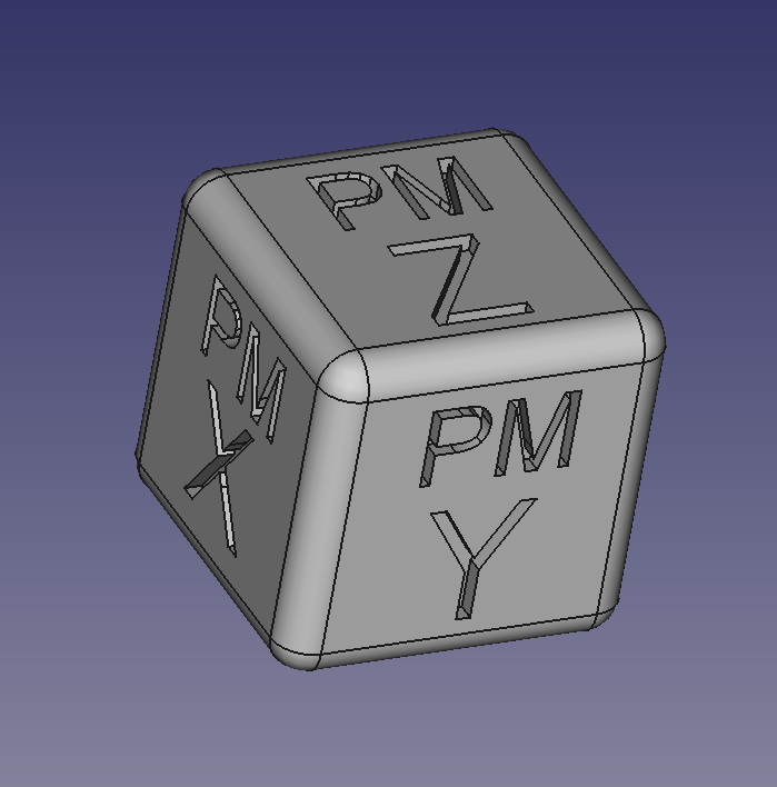 PM cube test 20X20 rayoné