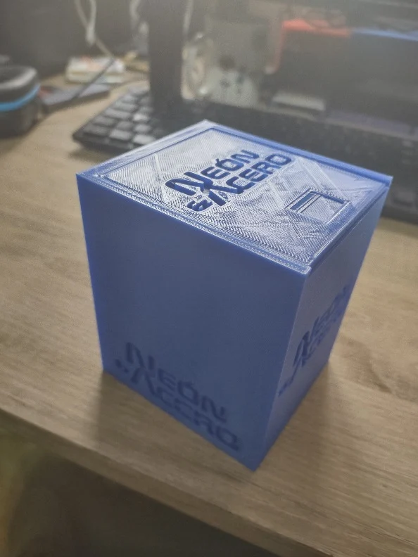 Neón y Acero Caja para cartas