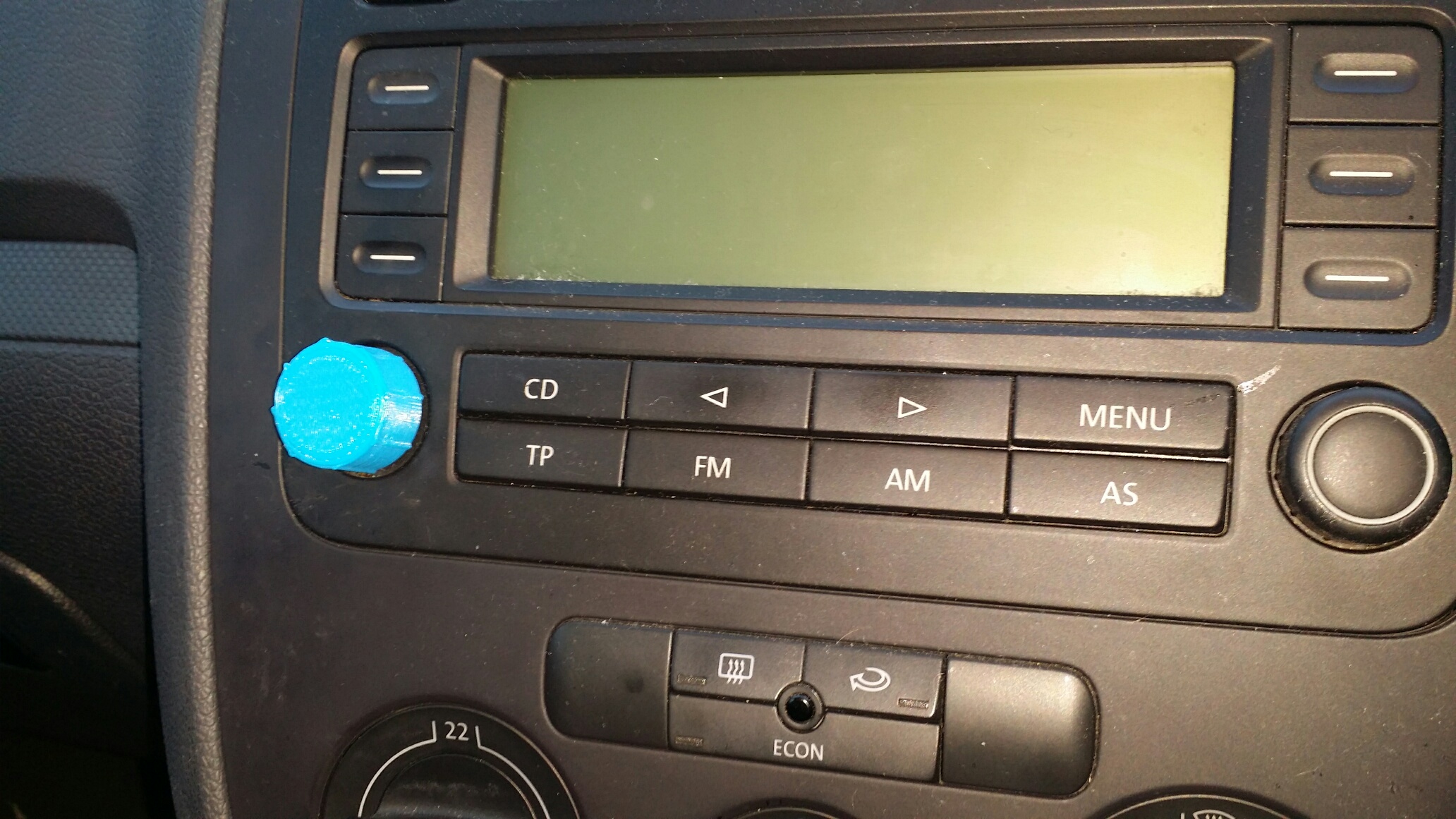 VW Golf Car Stereo Button