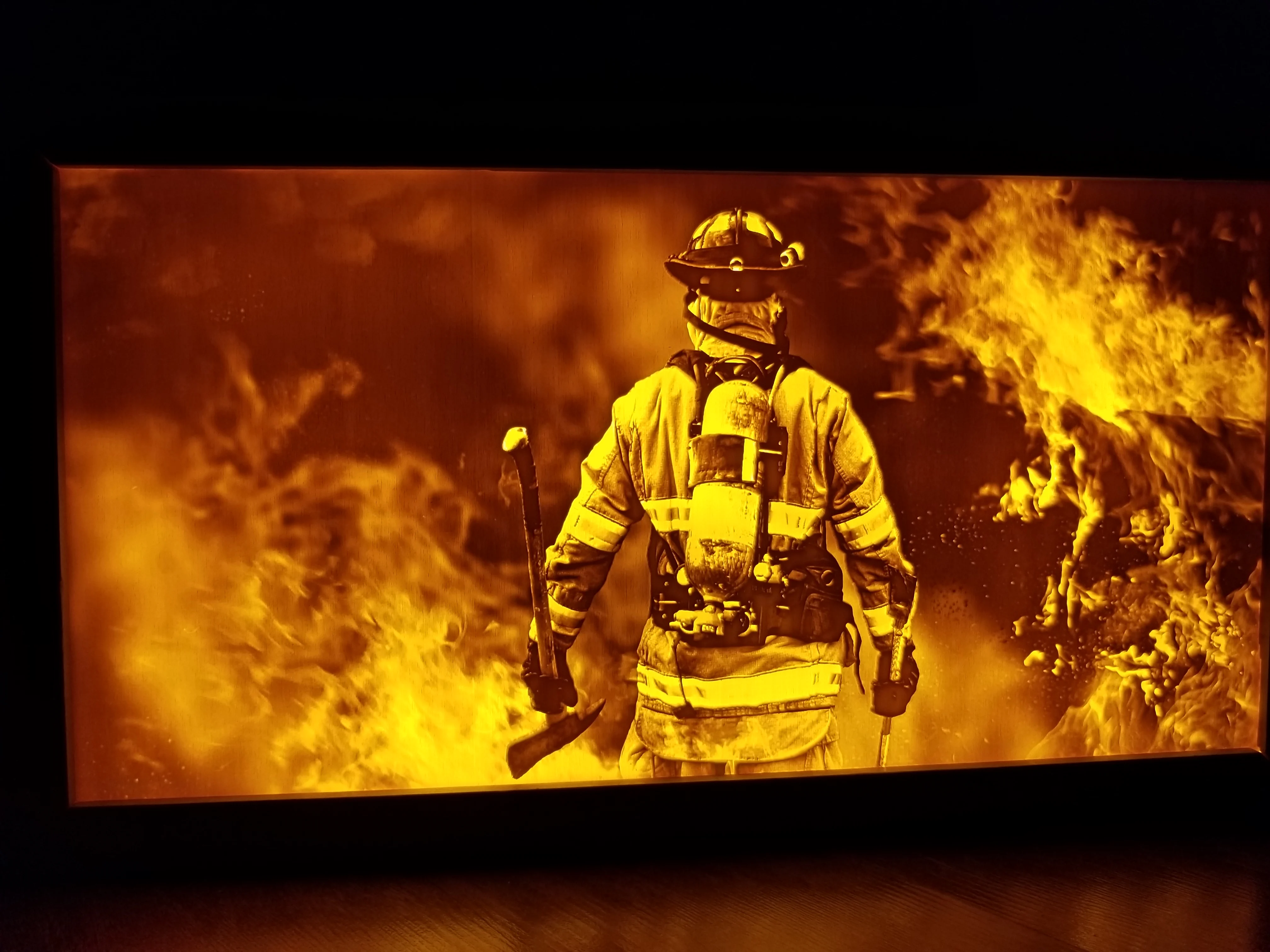 Firefighter Lithophane