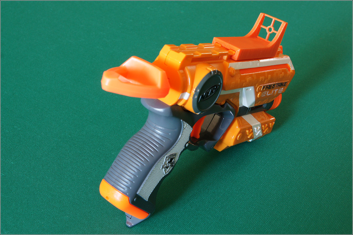 External sight for NERF N-STRIKE Blaster (TACTICAL RAIL compatible)
