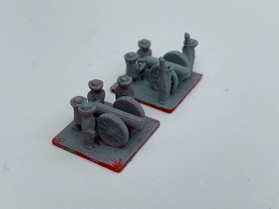 ACW 6mm scale confederate artillery models
